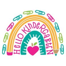 hello kindergarten rainbow