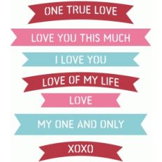 banner words - love