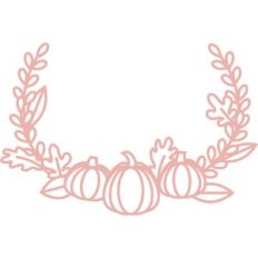 pumpkin wreath border