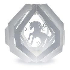 1 layered pop up box unicorn