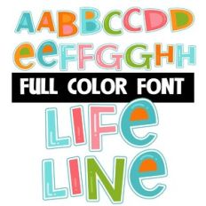 life line color font