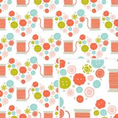 button heart pattern
