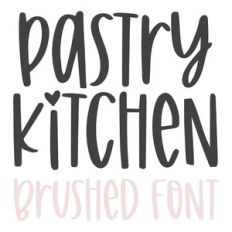 pastry kitchen brush font