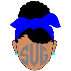 afro girl puff