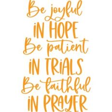 be joyful in hope