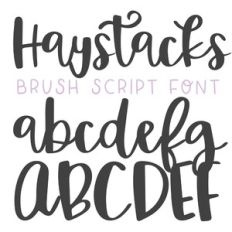 dtc haystacks bouncy script font