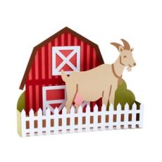 goat barn box card