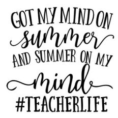 got my mind on summer and summer on my mind teacher life