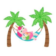 unicorn in hammock