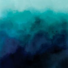 blue ombre abstract watercolor background