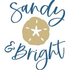 sandy and bright