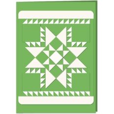 card patchwork double star 5x7