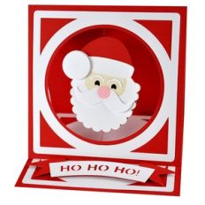 spinning santa easel card