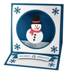 spinning snowman easel card