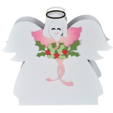 christmas angel shape box