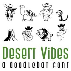 desert vibes doodlebat font