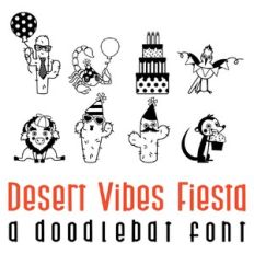 desert vibes - fiesta doodlebat font