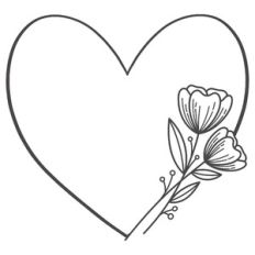 heart flower bouquet