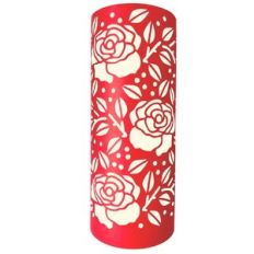 roses and leaves cutout lantern
