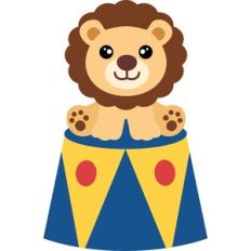 circus cute lion
