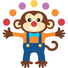 circus cute monkey