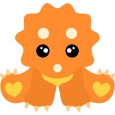cute baby triceratops