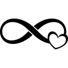 infinity symbol of heart