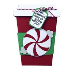 peppermint christmas mug and sleeve a2 card