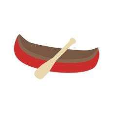canoe and oar