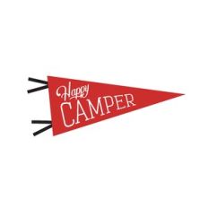 happy camper pennant