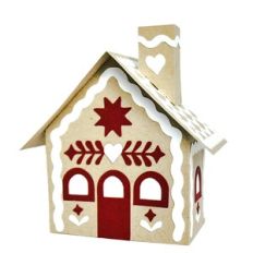 scandi gingerbread house short