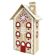 scandi gingerbread house tall