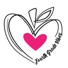 4th grade vibes apple heart