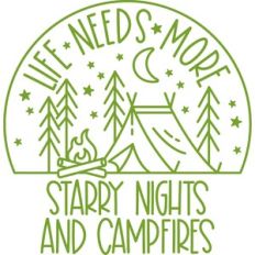 life needs more starry nights and campfires