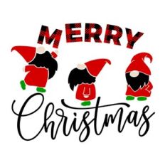 merry christmas with gnomes