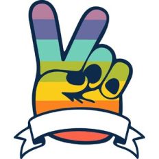 peace sign banner
