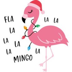 christmas flamingo