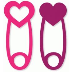 heart safety pins
