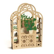 rattan plant shelf box card