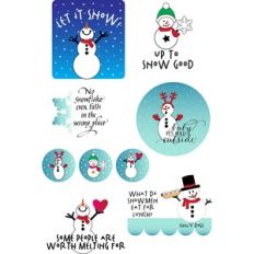 snowman love stickers