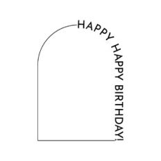 happy birthday arch