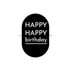 happy birthday oval