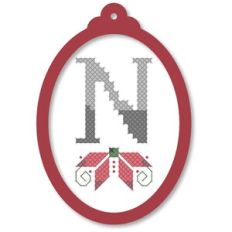 ornament oval poinsettia n