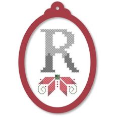 ornament oval poinsettia r