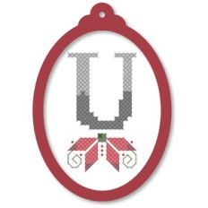 ornament oval poinsettia u