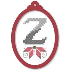 ornament oval poinsettia z