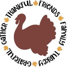 thanksgiving turkey word circle