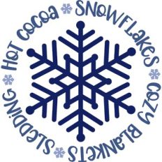 snowflake word circle