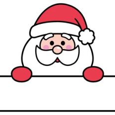 santa claus name frame