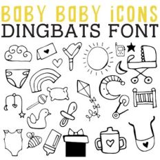 cg baby baby icons dingbats